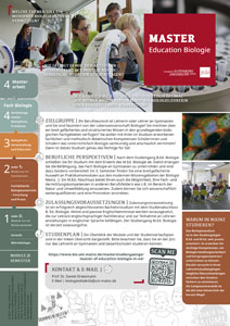 Flyer 2022 | Studiengang Master Education Biologie | JGU Mainz