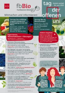 Veranstaltungsposter des Fachbereichs Biologie